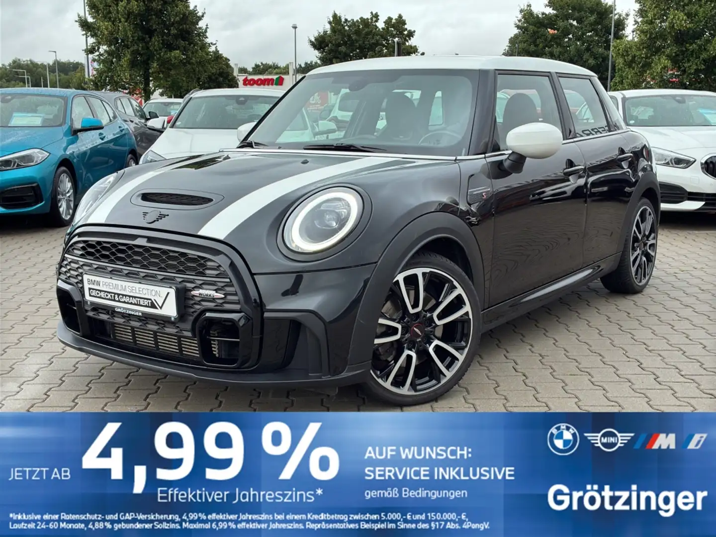 MINI Cooper S 5-trg. JCW Kit Navu.GSD.Apple.PDC.LED. Noir - 1