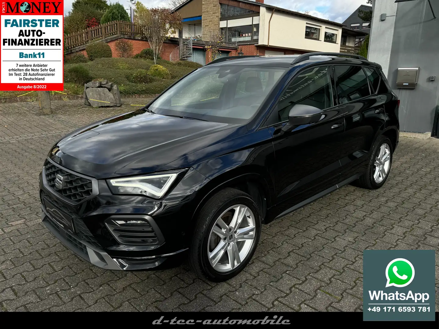 SEAT Ateca FR*DSG*AHK*LED*Navi*8-fach Schwarz - 1