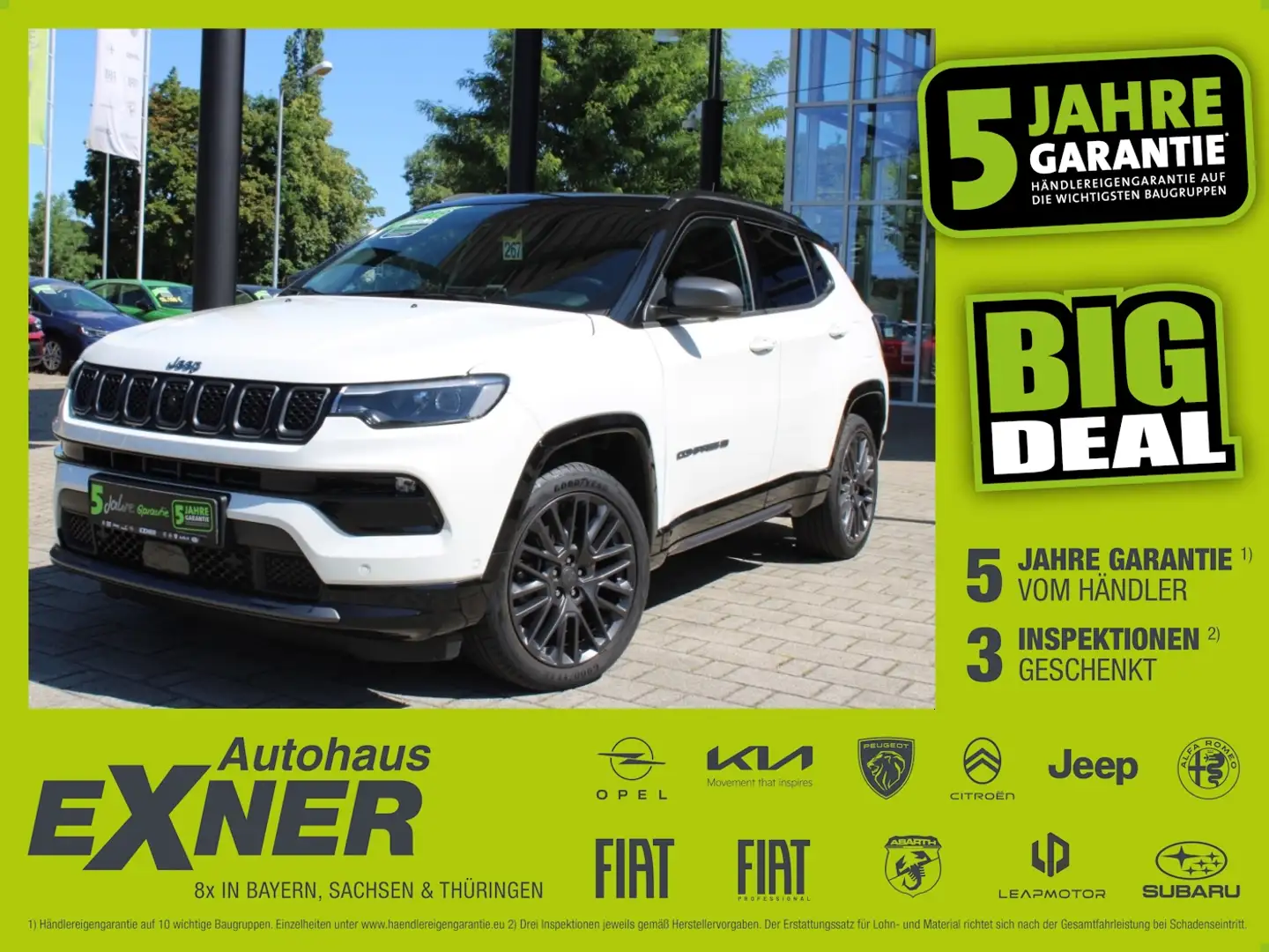 Jeep Compass 1.3 Plug- In- Hybrid LIMITED Navi, LED, Blanc - 1