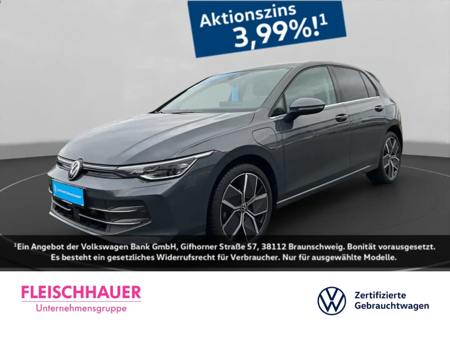 Volkswagen Golf VIII 1.5 TSI eHybrid DSG+KLIMAAUT+ACC+SHZ Grau - 1