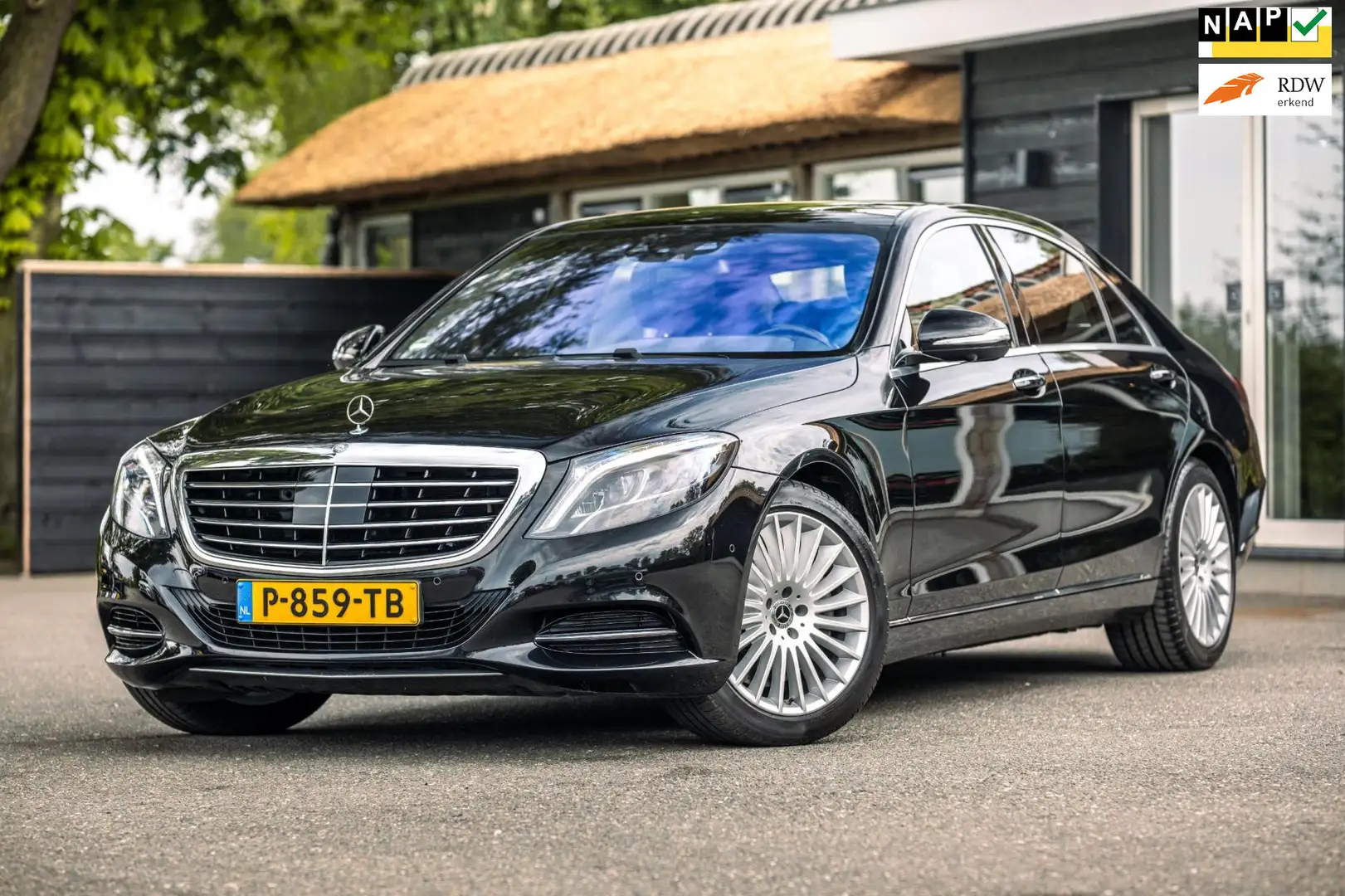 Mercedes-Benz S 500 4Matic Lang Prestige Plus Burmester I Panoramadak Zwart - 1