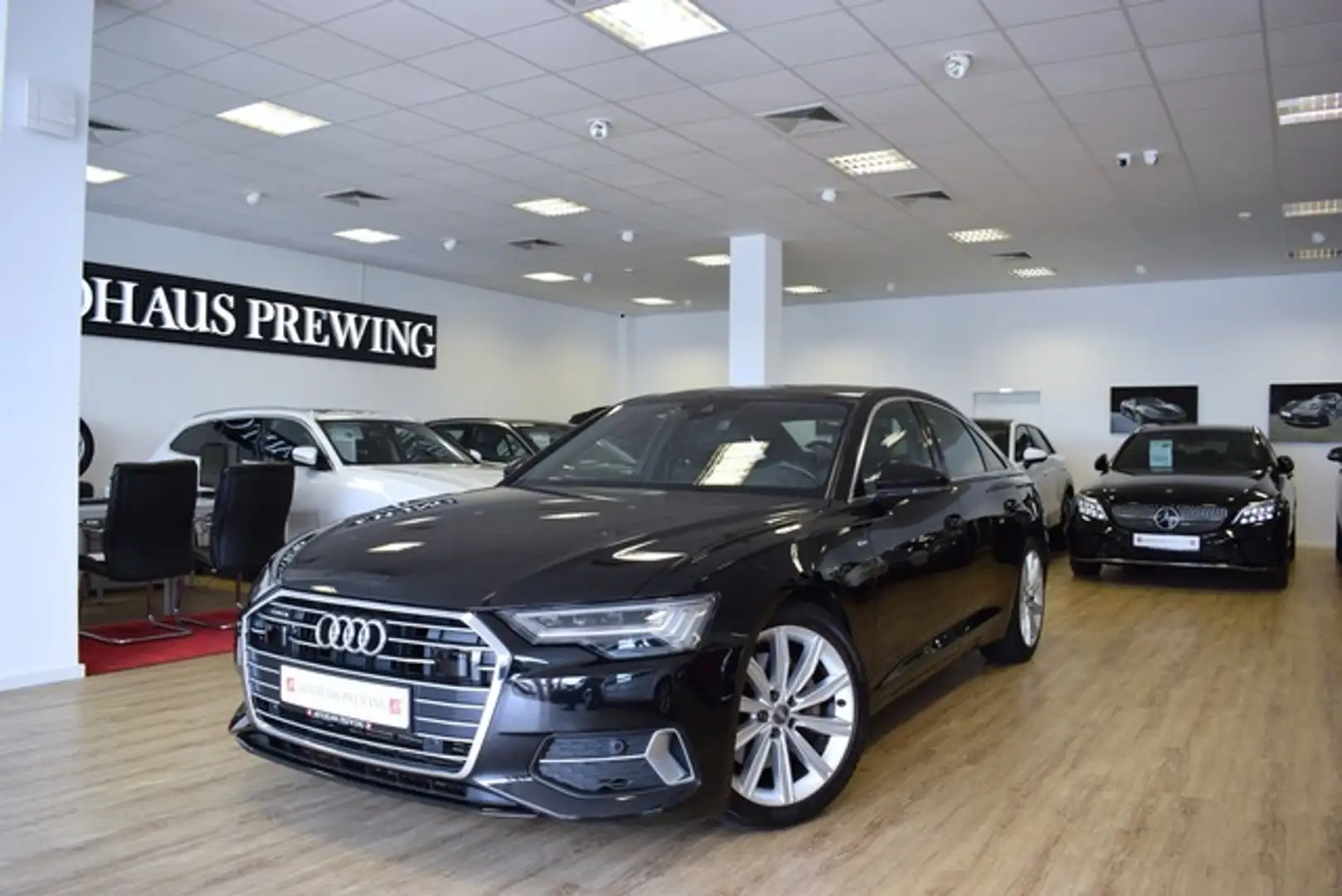 Audi A6 50 TDI S-LINE/MATRIX/B&O/MEMO/MTL.RATE 338,- Zwart - 1