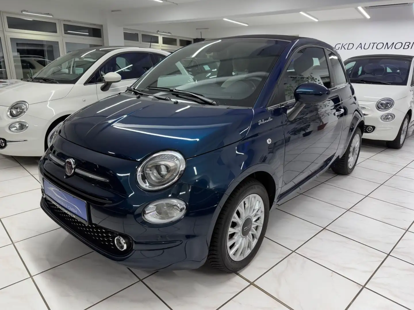 Fiat 500C Dolcevita*Navi-App*Leder*Klima*1.Hand* Blau - 1