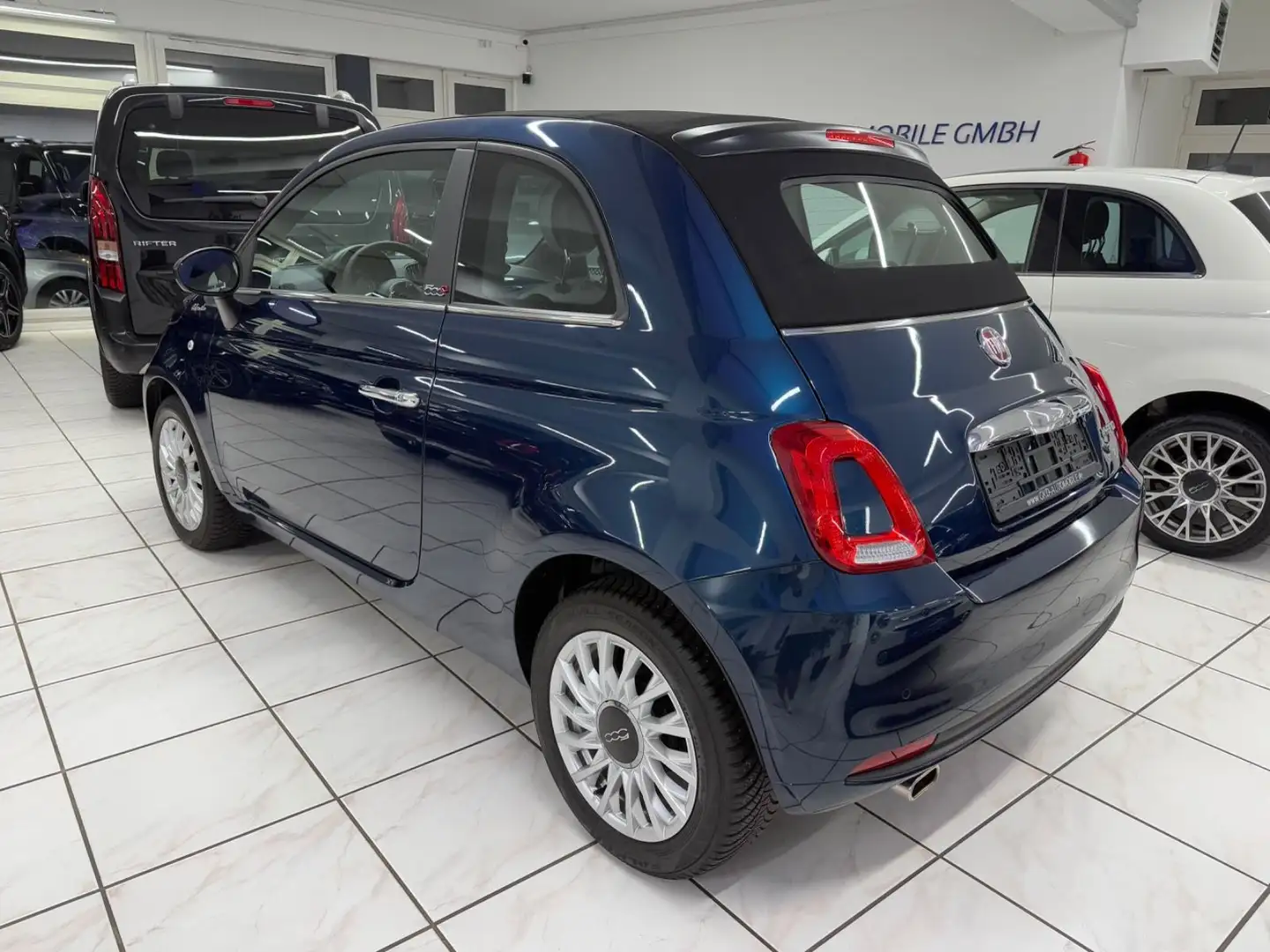 Fiat 500C Dolcevita*Navi-App*Leder*Klima*1.Hand* Blau - 2