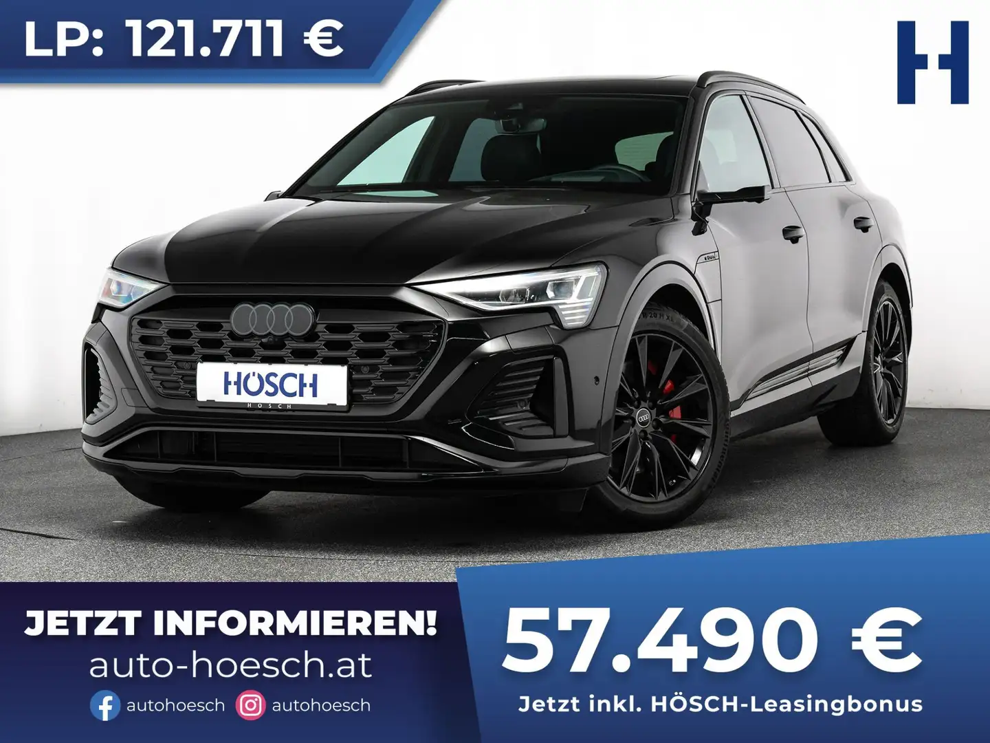 Audi Q8 e-tron 55 quattro edition S-Line VOLL -53% Schwarz - 1