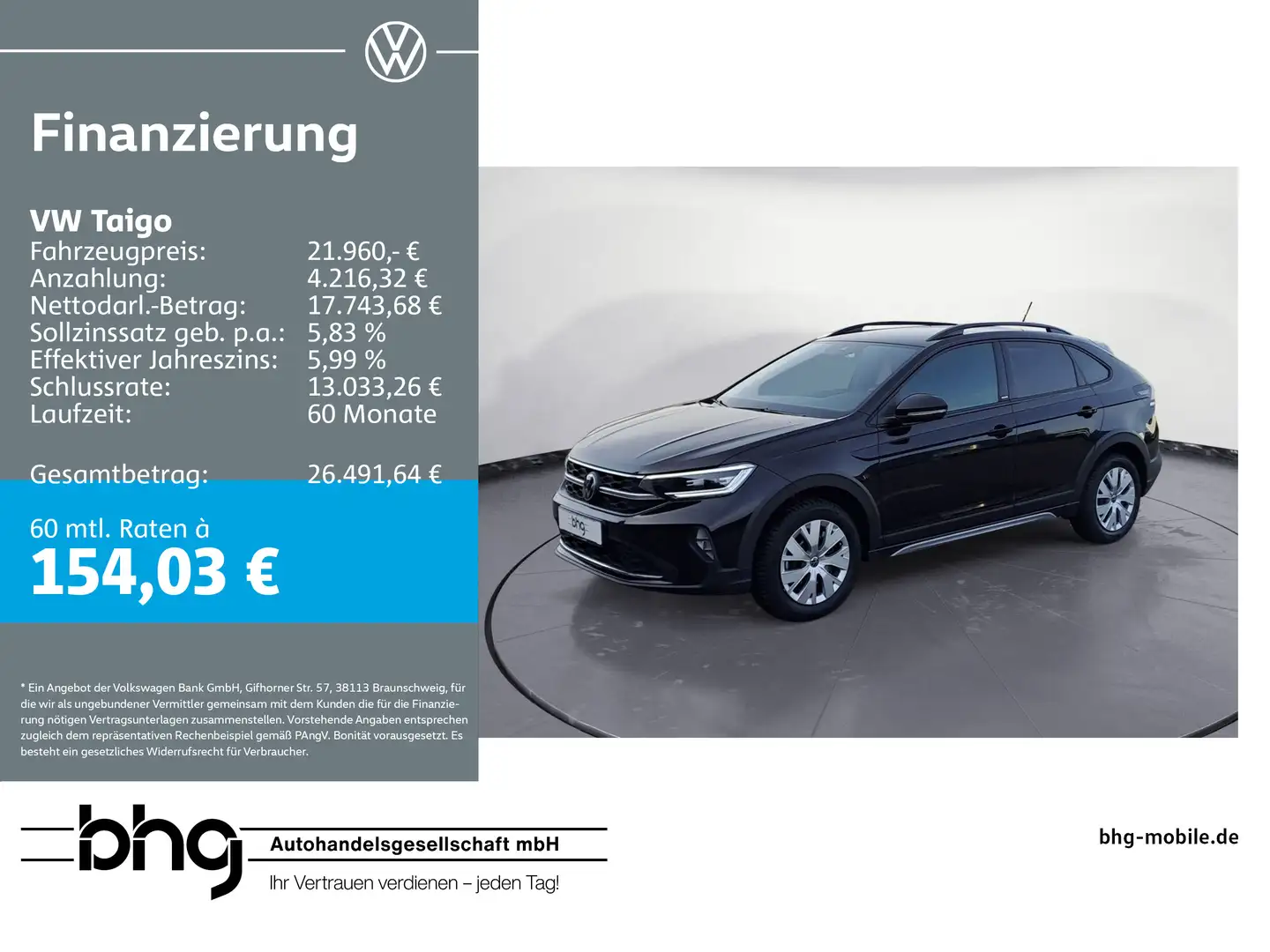 Volkswagen Taigo 1.0 TSI MOVE DSG SHZ LED KAMERA CARPLAY Nero - 1