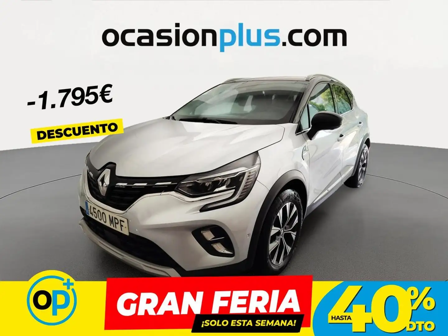 Renault Captur TCe Techno 67kW Gris - 1