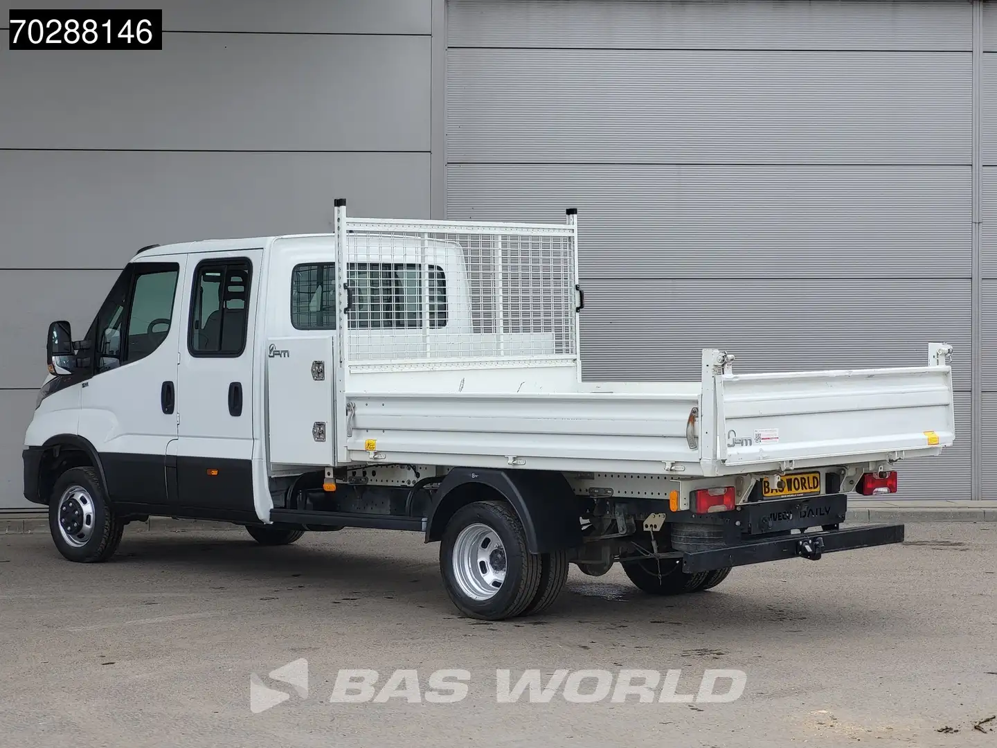 Iveco Daily 35C16 Open Laadbak met Kist Dubbel Cabine Dubbellu Wit - 2
