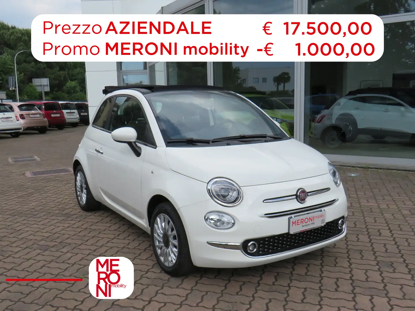 Fiat 500C 1.0 Hybrid Dolcevita Bílá - 1