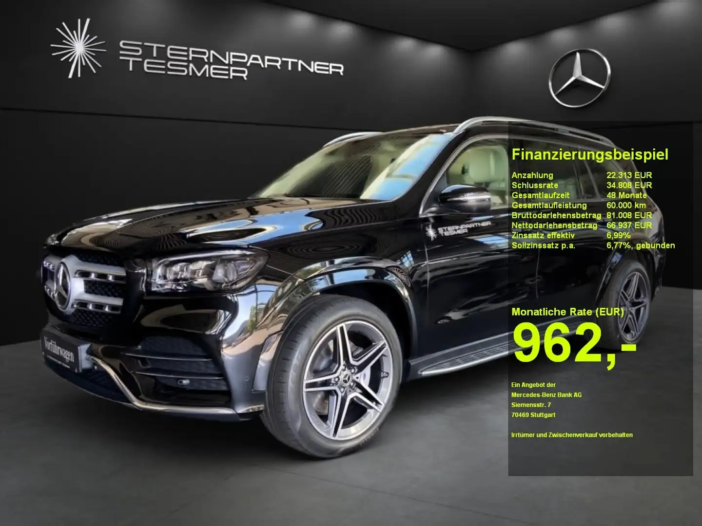 Mercedes-Benz GLS 450 4M AMG+PanoD+AIRMATIC+3. Sitzreihe+360° Negru - 1