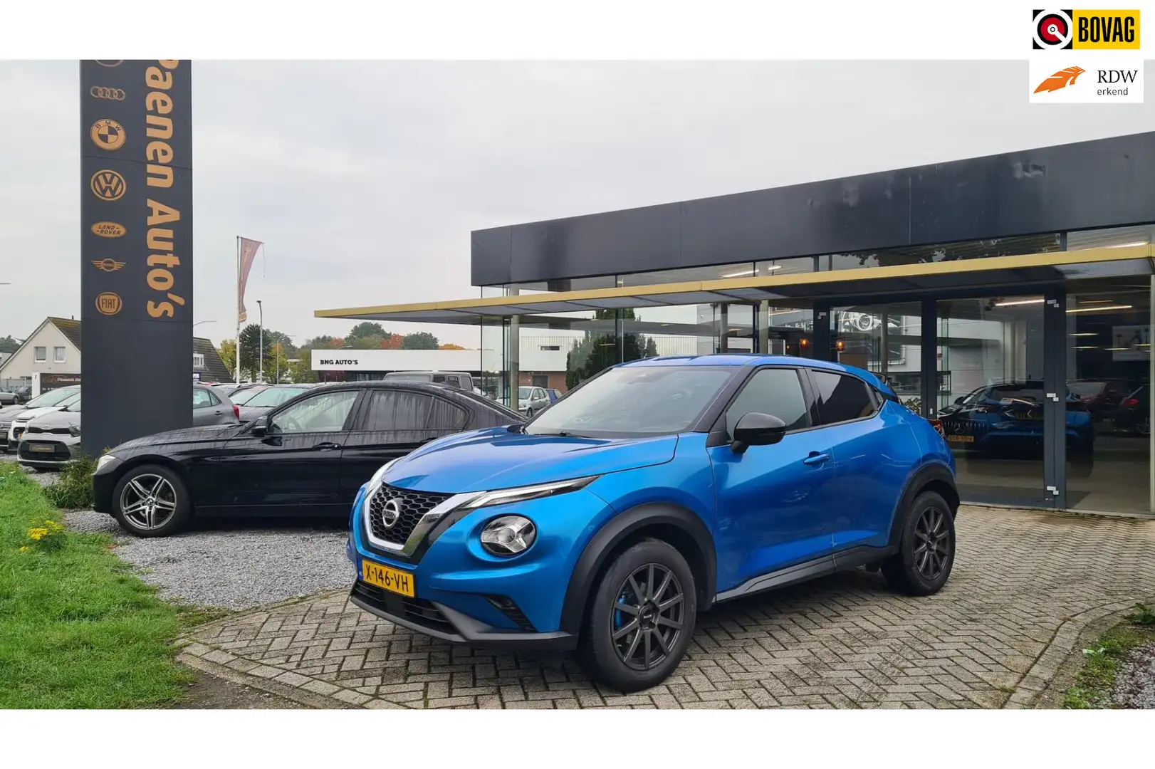 Nissan Juke 1.0 DIG-T Acenta|Cam|Keyless|Stoelverwarming|Trekh Bleu - 1