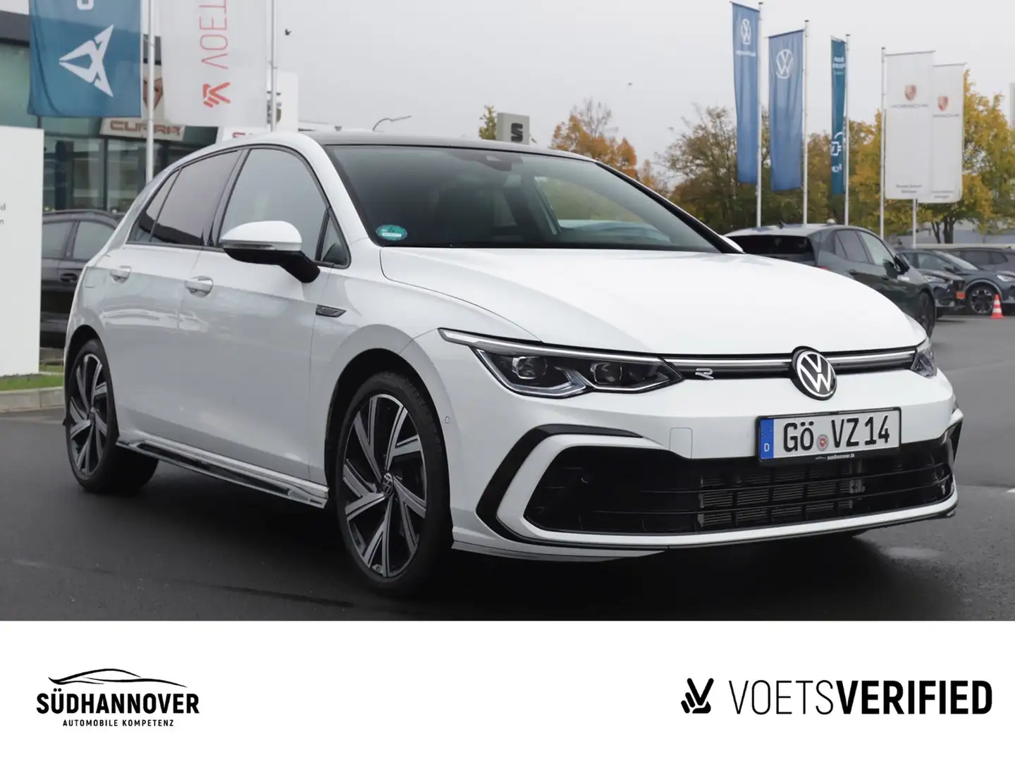 Volkswagen Golf VIII R-Line 2.0 TSI DSG AHK+PANO+NAVI+LED Weiß - 2