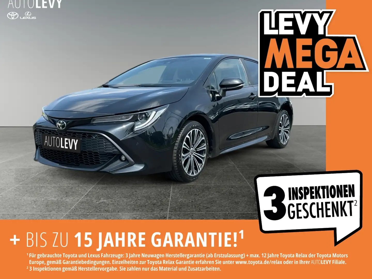 Toyota Corolla 1.2 Team D *PDC*RFK*SHZ*APPLE CAR PLAY*LM Чорний - 1