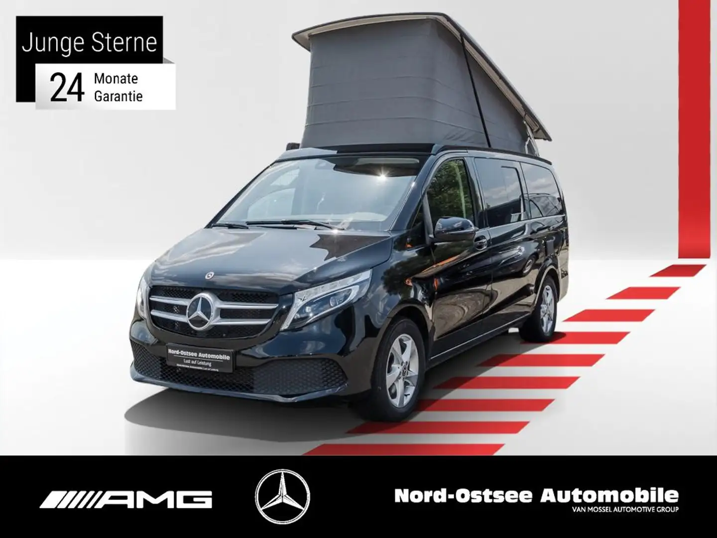 Mercedes-Benz V 300 V300 MARCO POLO PARK PAKET AHK 2,5t LED TEMPOMAT Schwarz - 1