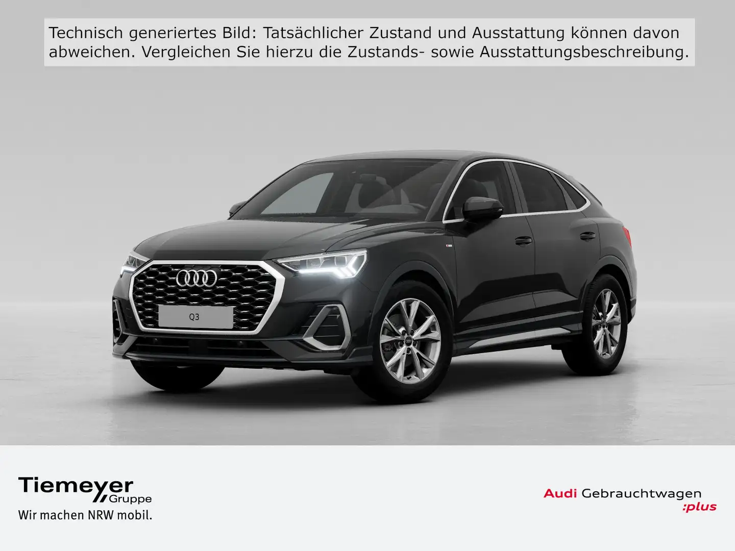 Audi Q3 35 TFSI S LINE ST.HEIZ LED NAVI KEY Schwarz - 1