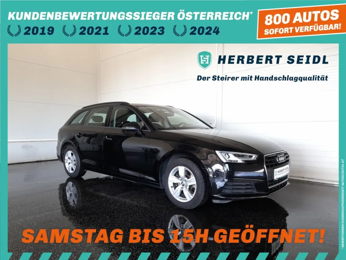 Audi A4 Avant 30 TDI S Tronic *VOLL LED / NAVI / VOLLEDER / SHZG / E-KLAPPE* Schwarz - 1