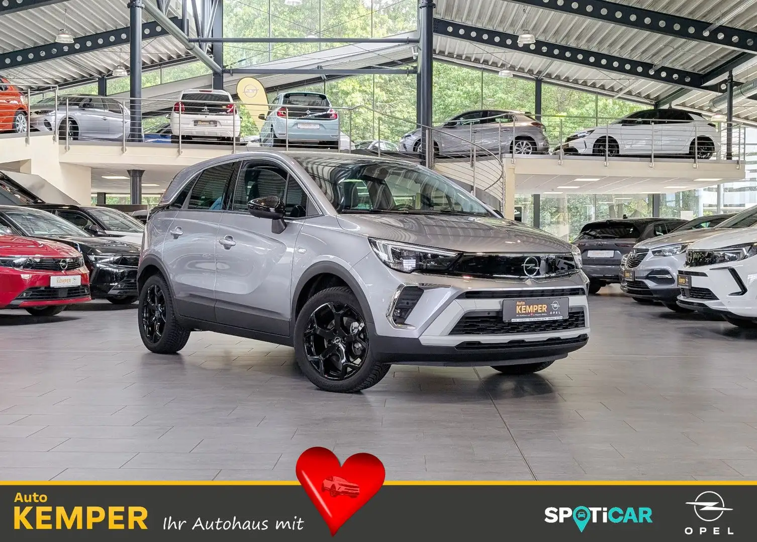 Opel Crossland X Crossland 1.2 Turbo Elegance Paket *Navi*Kamera* Grau - 1