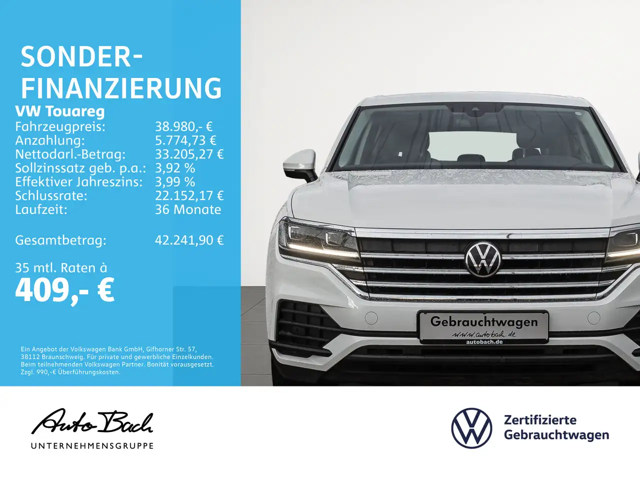 Volkswagen Touareg 3.0TDI Navi LED Standhzg Luft Leder ACC 2