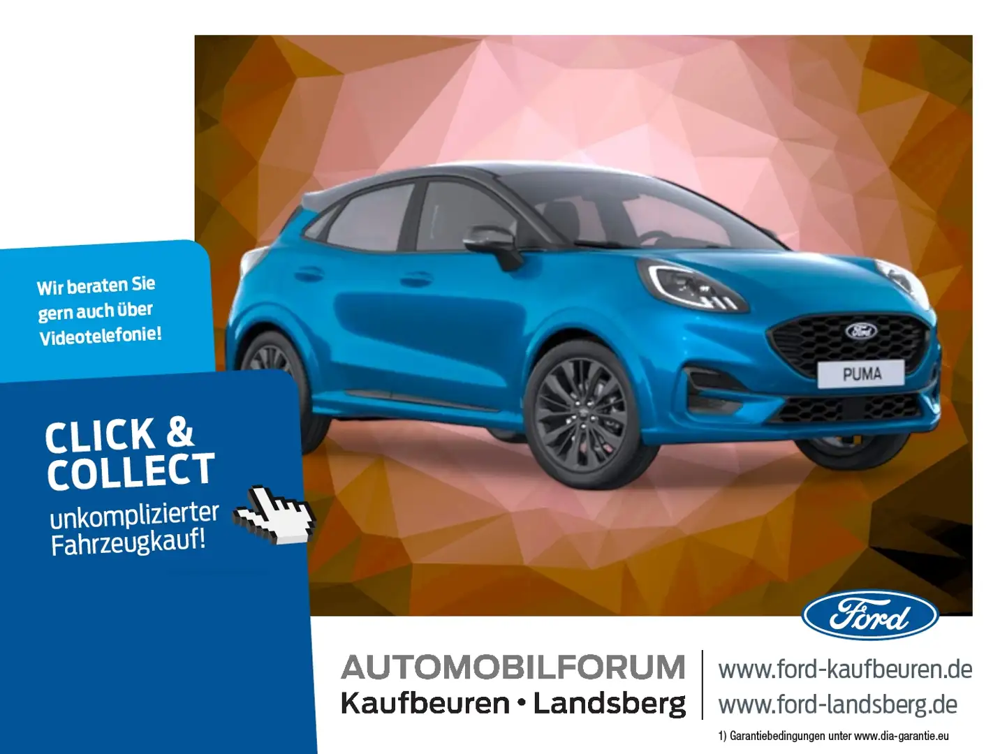 Ford Puma Sound Edition | B&O | NAVI | CAM | SITZH | LED Blauw - 1