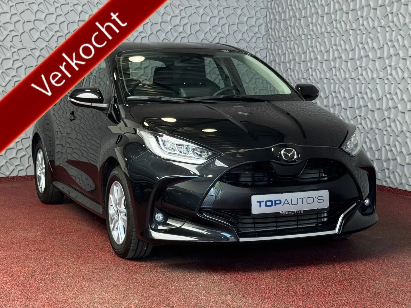 Mazda 2 Hybrid 1.5 PLUS PACK HALF.LEER CARPLAY NAVI STOEL/ Negru - 1