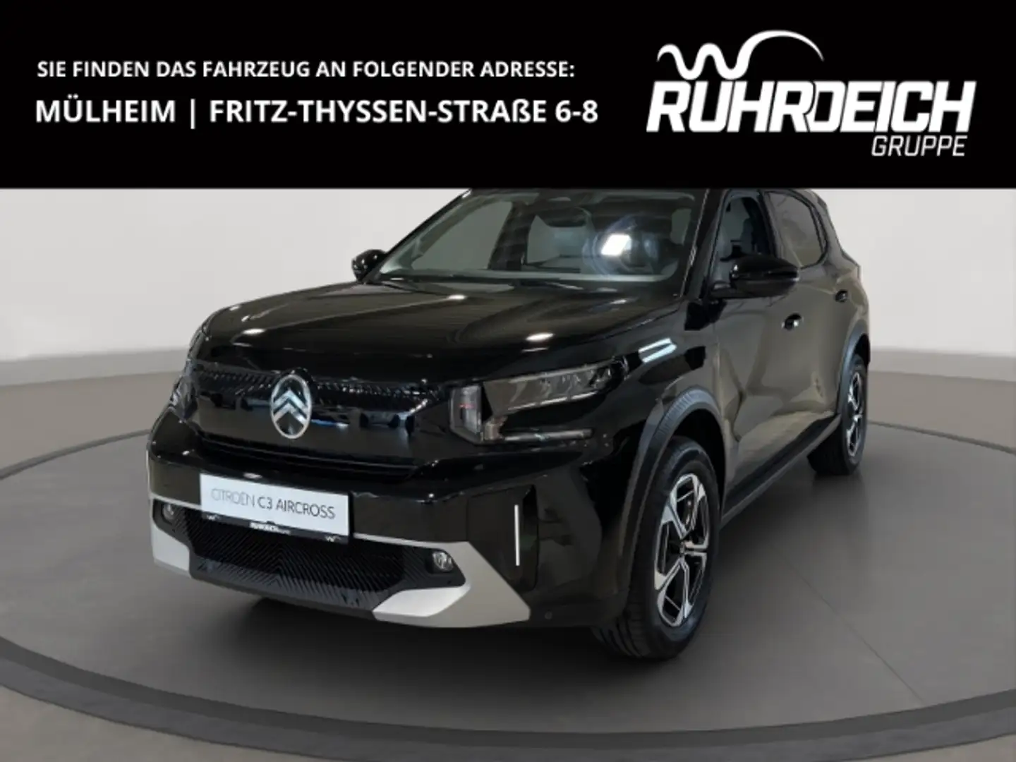 Citroen C3 Aircross 145 Mild-Hybrid MAX PDC vo.+hi. Kamera Klimaautom. Noir - 1