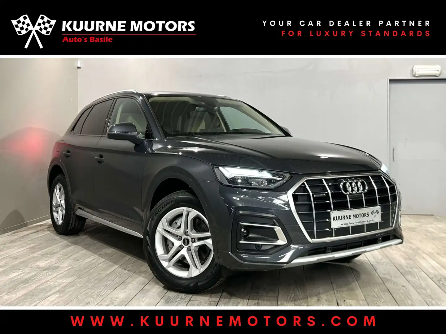 Audi Q5 45TFSI Quattro S tronic Leder/Cam360 *2j garantie* Gris - 1