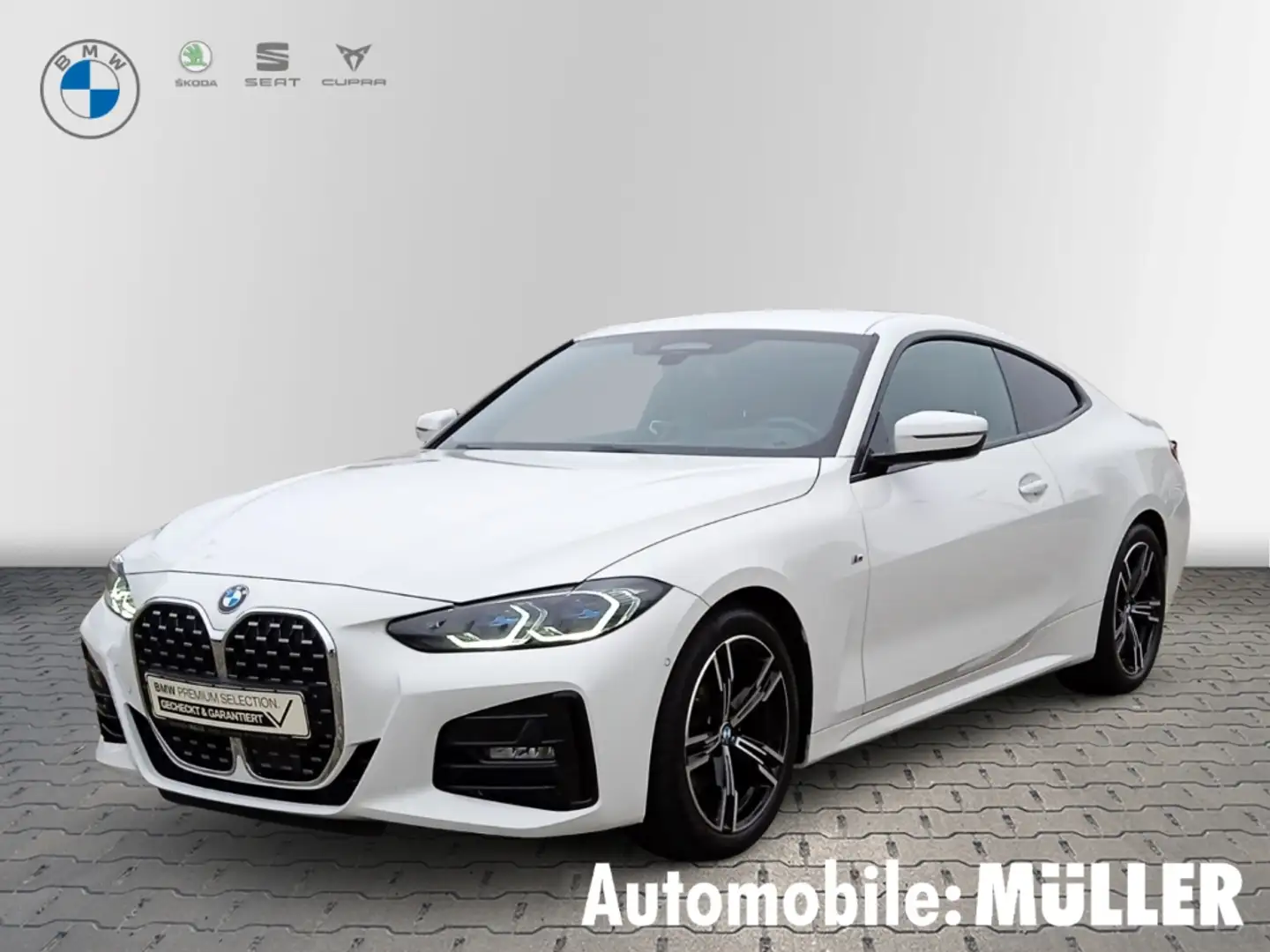 BMW 420 i Coupe M Sport Laserlicht Sportpaket HUD StandHZG Fehér - 1