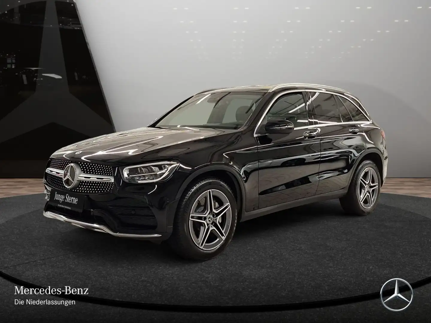 Mercedes-Benz GLC 220 d 4M AMG+AHK+LED+KAMERA+KEYLESS+9G Zwart - 2