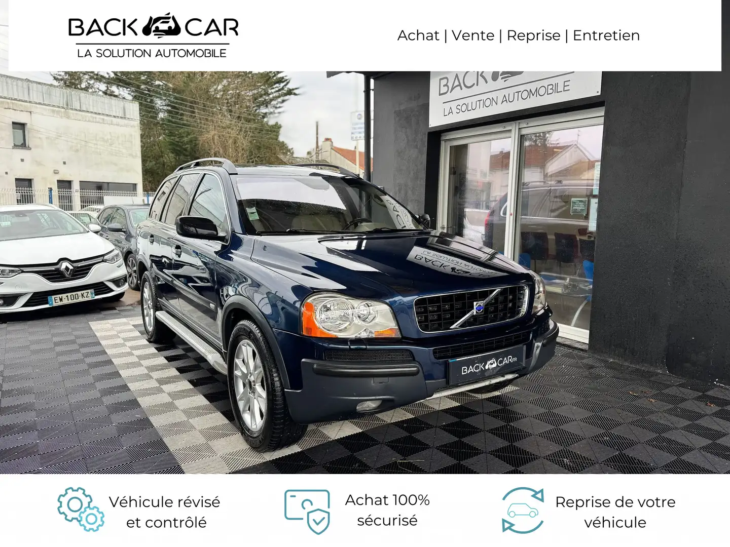 Volvo XC90 D5 Summum 5pl 163ch - VENTE A MARCHAND EN L\u0027ETAT - EMBRAYAGE NEUF - SUIVI D\u0027ENTRETIEN Blau - 1