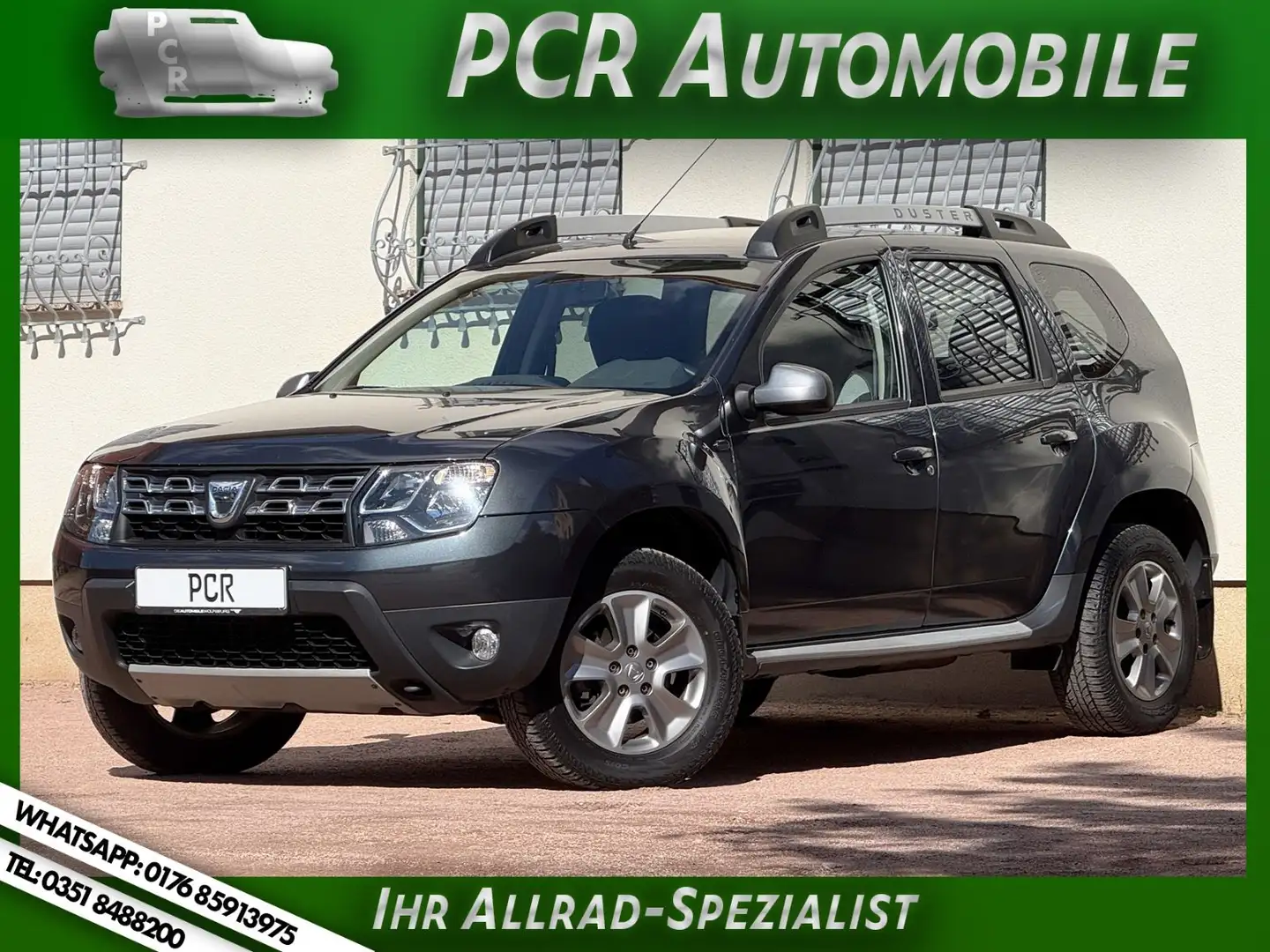 Dacia Duster 4x4 KLIMA 1.6 ALU AHK NSW 1.Hand Grau - 1