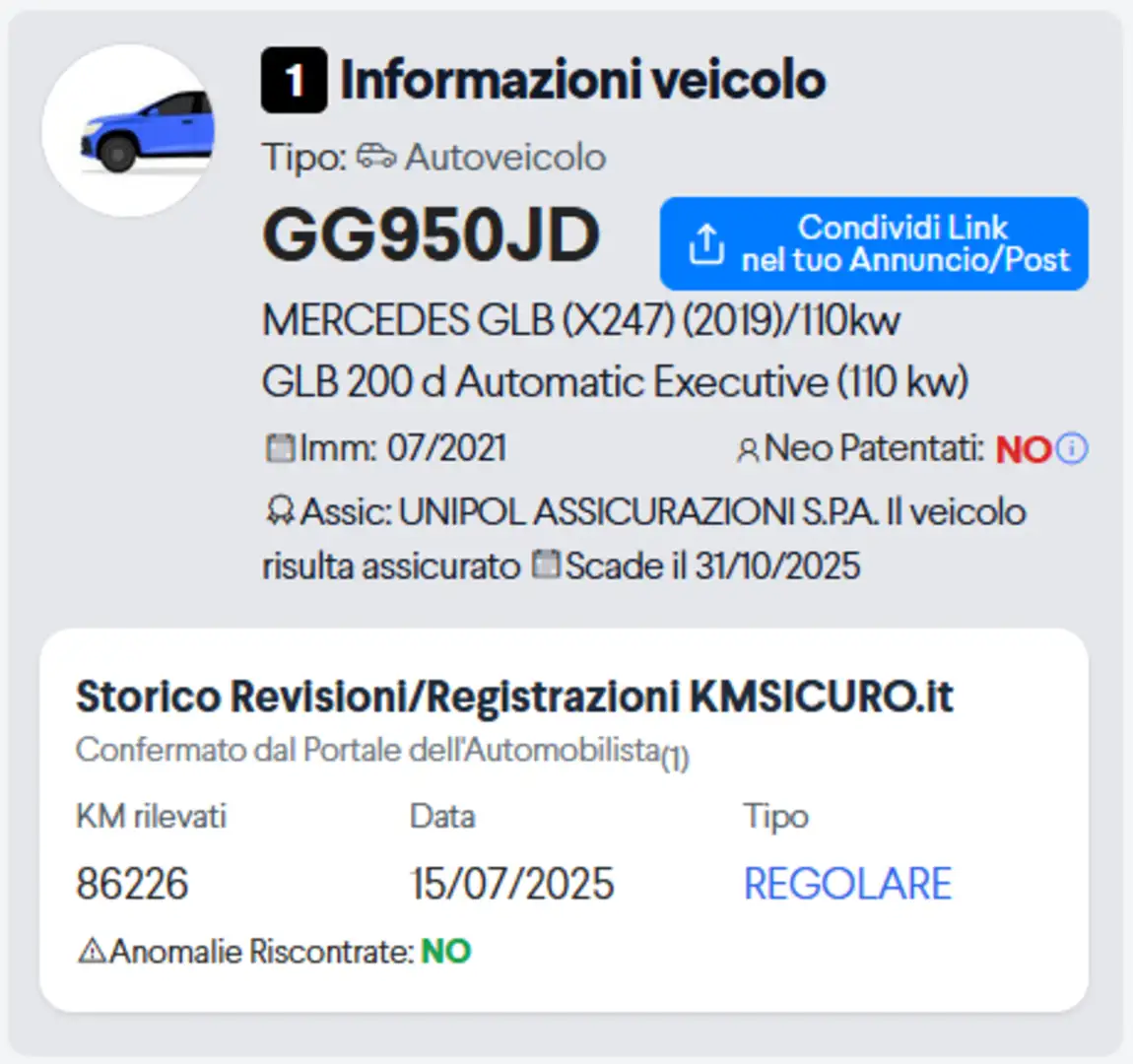 Mercedes-Benz GLB 200 MERCEDES GLB 200 d Automatic Business Zwart - 2