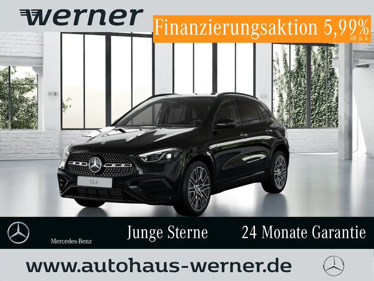 Mercedes-Benz GLA 180 SPECIAL EDITION AMG AHK 360° MBEAM NIGHT Schwarz - 1