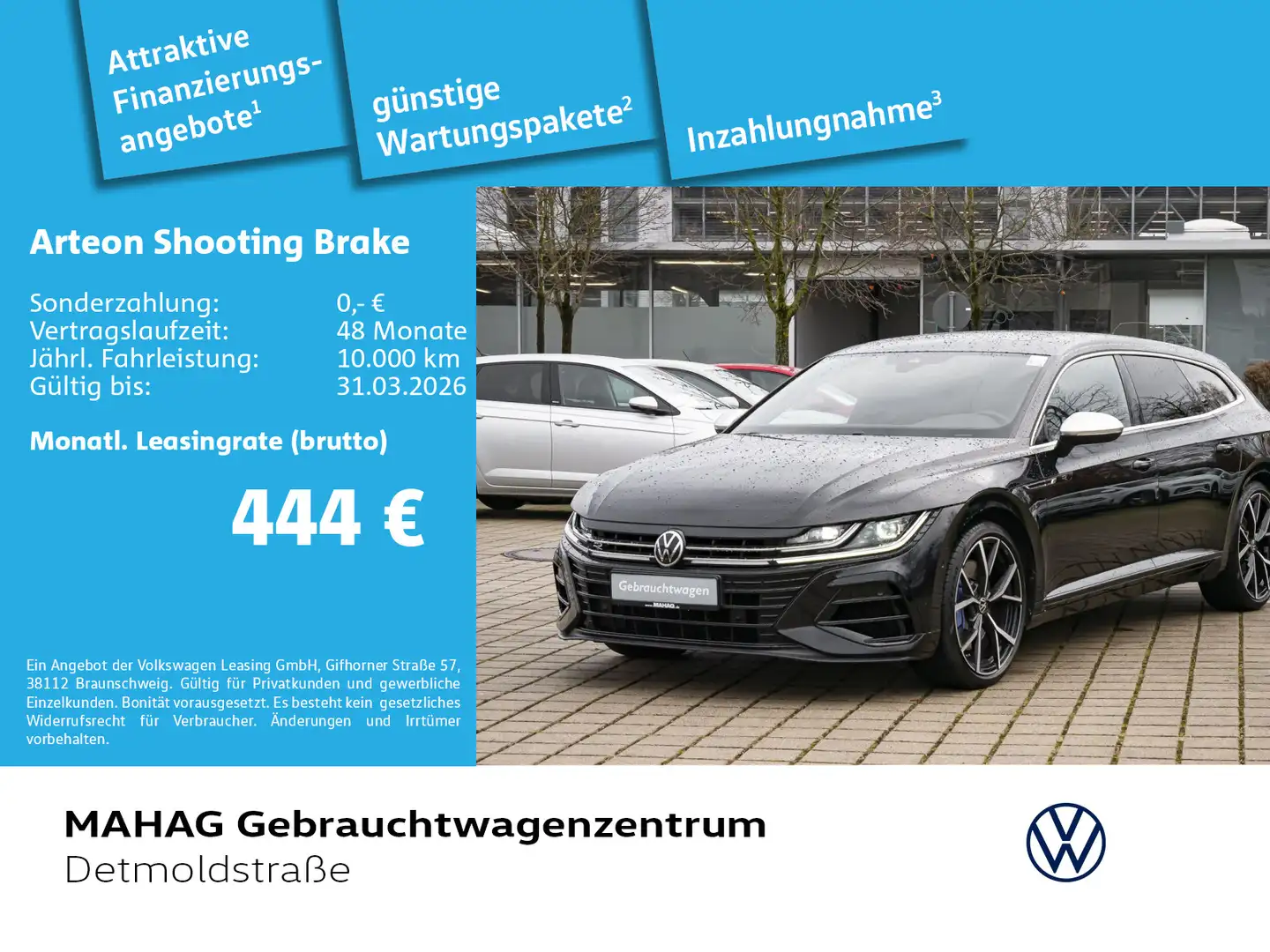 Volkswagen Arteon Arteon ShootingBrake R 2.0 TSI 4Mot. Leder Navi Schwarz - 1