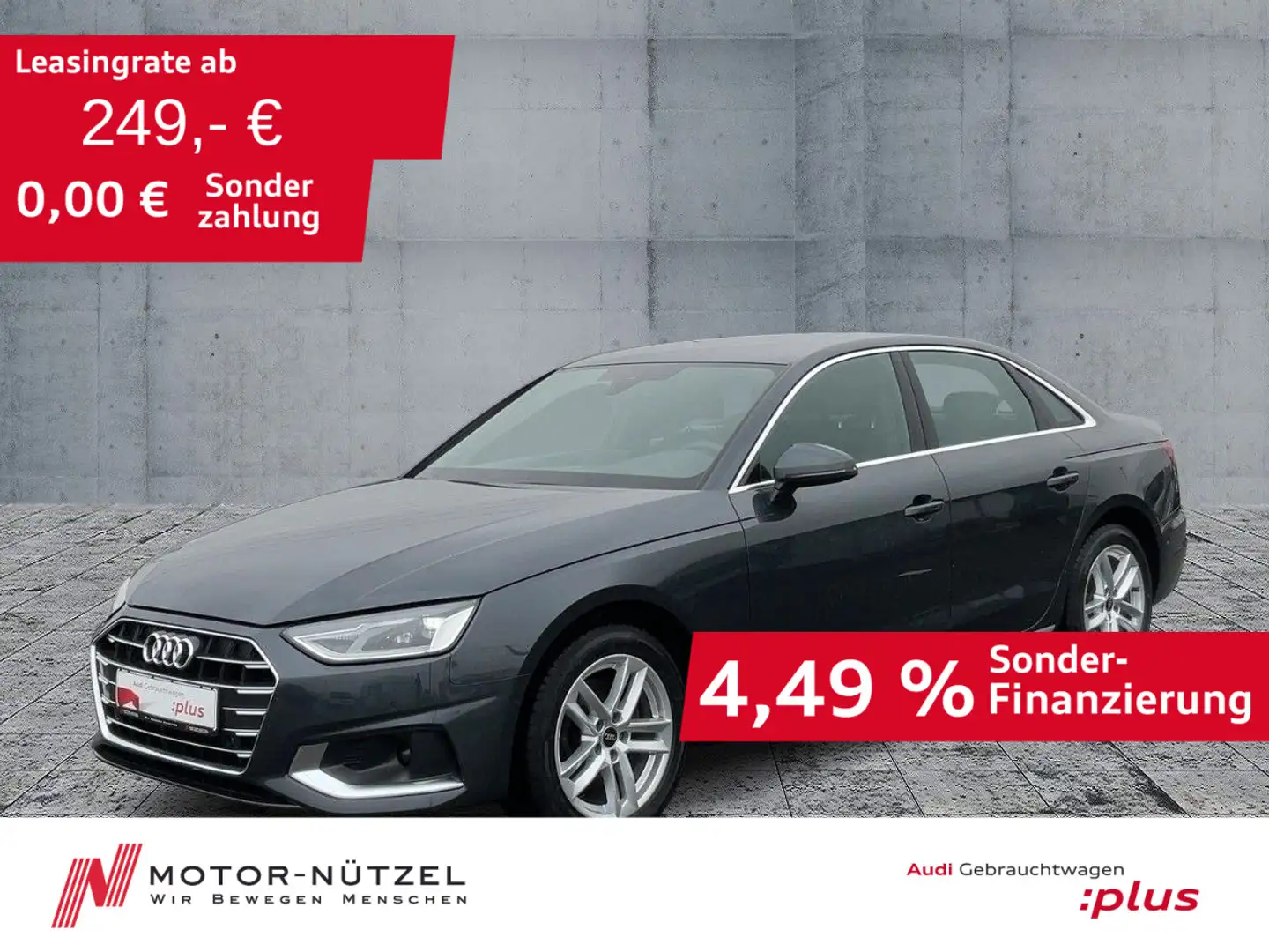 Audi A4 35 TDI S-TR ADVANCED NAVI+RFK+GRA Gris - 1