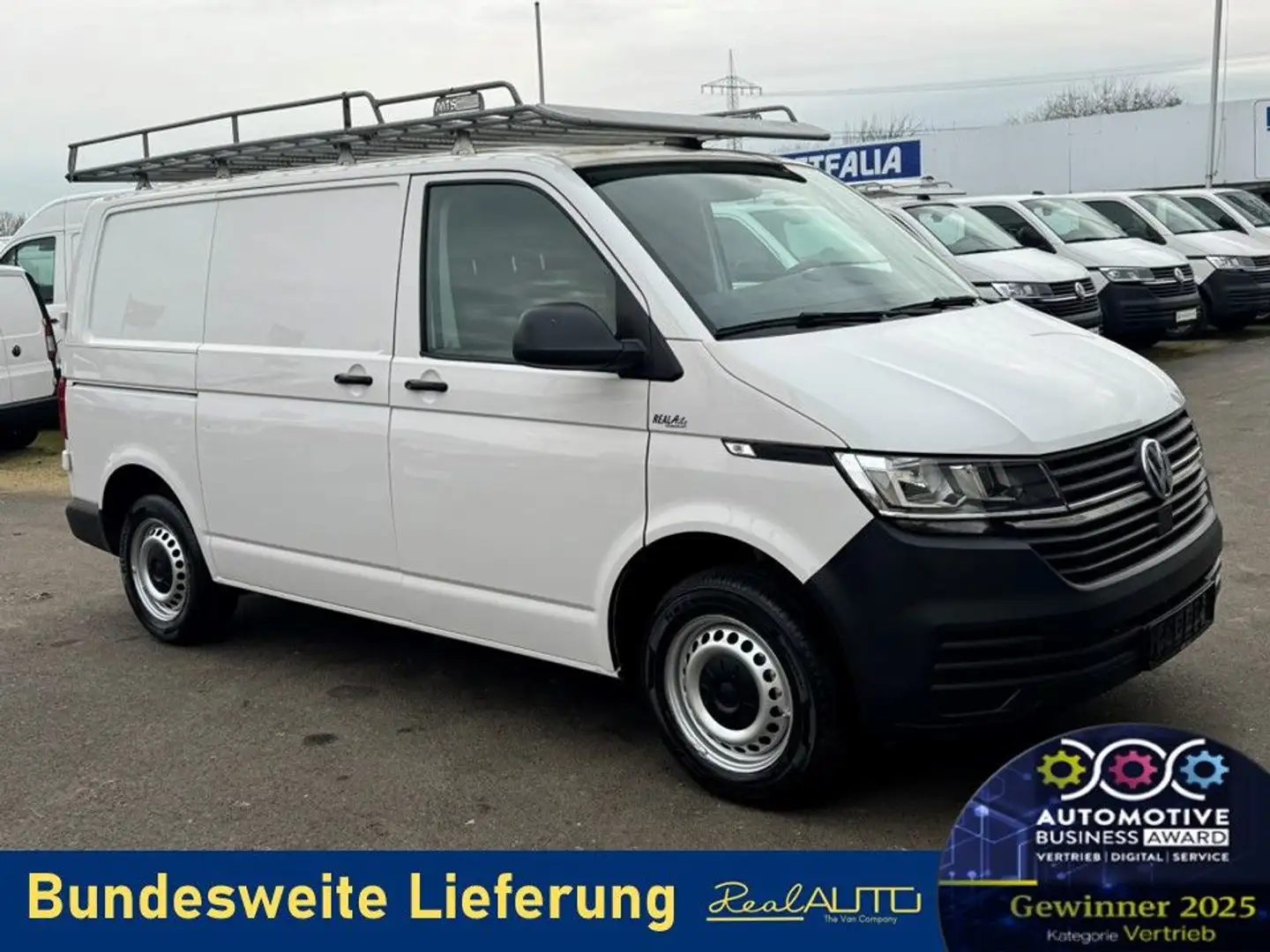 Volkswagen T6 Transporter 6.1 Kasten TDI Klima*Flügeltür Blanc - 1