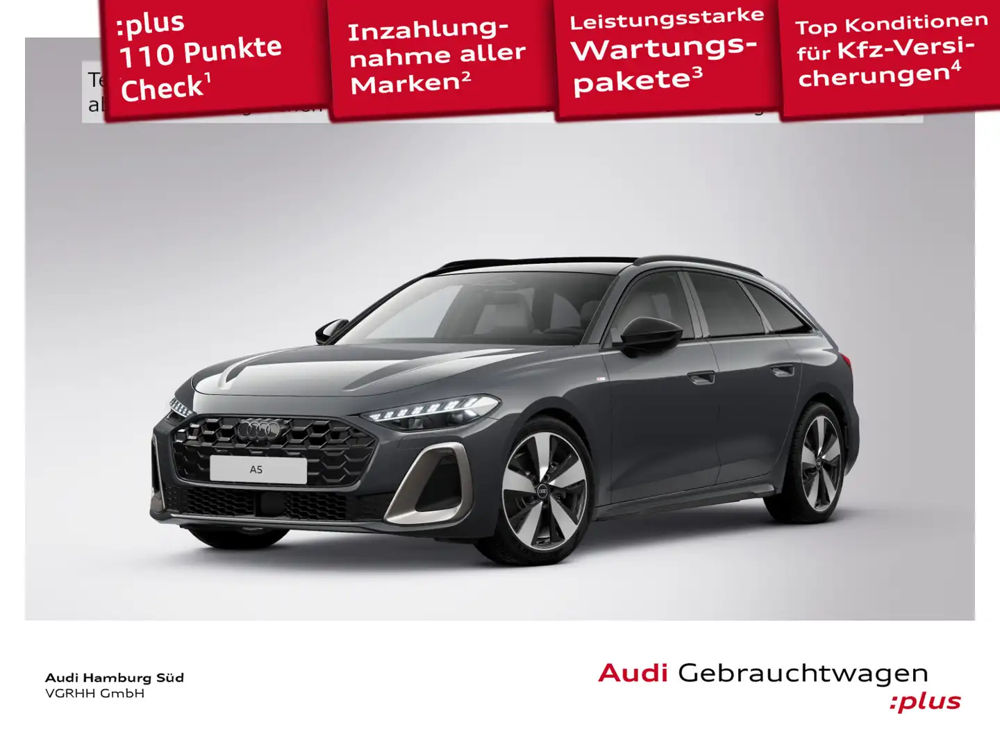 Audi A5 TDI qu. S tronic 2xS LINE/PANO/AHK/NAVI Grau - 1