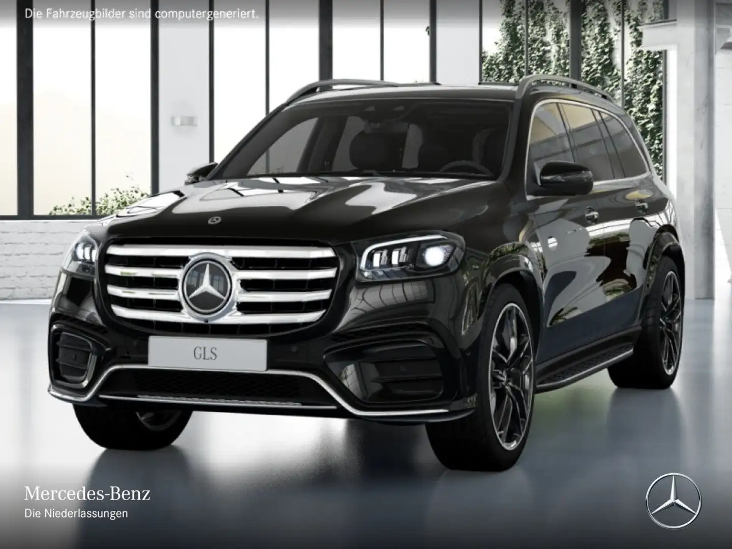 Mercedes-Benz GLS 450 d 4M AMG+PANO+360+AHK+MULTIBEAM+STHZG+HUD Schwarz - 2