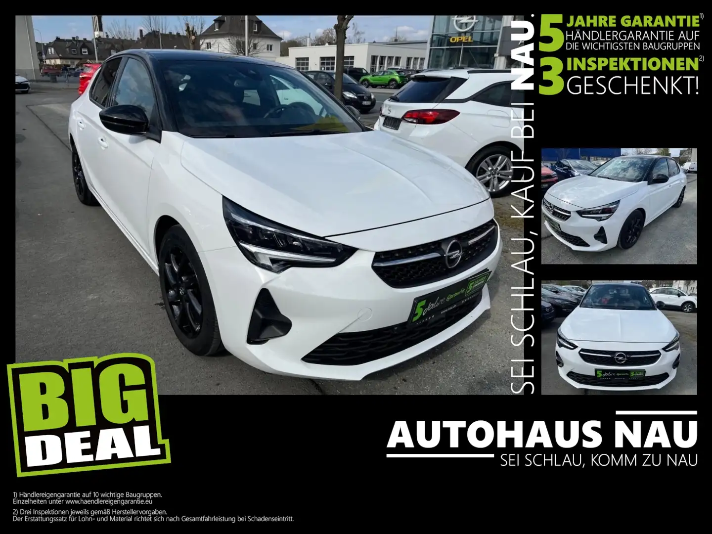 Opel Corsa 1.2 Turbo GS Line mit Klimaautomatik Kamera Inkl. Weiß - 1