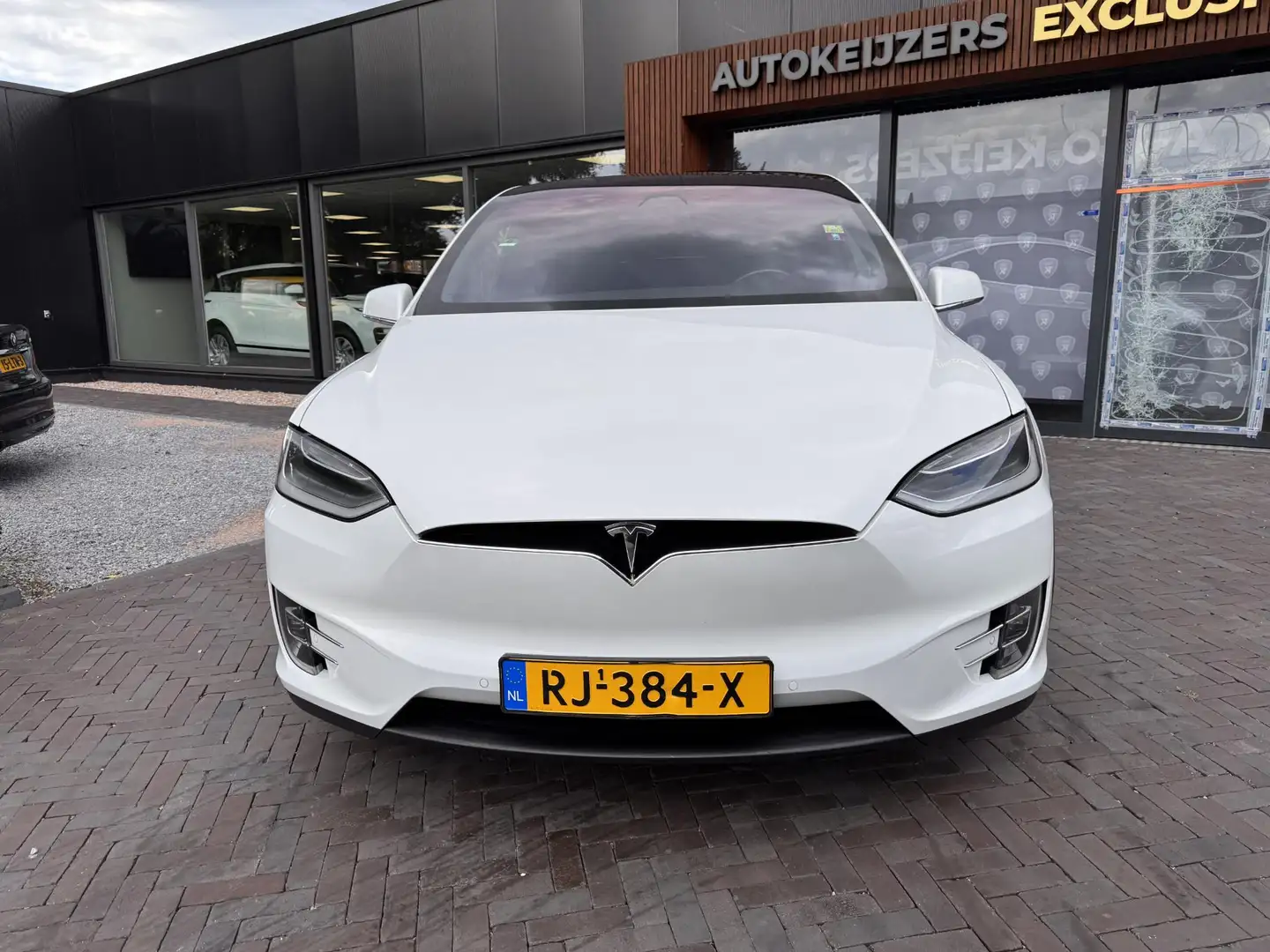 Tesla Model X 100D 6p. Autopilot Carbon Leer 6x Stoelverw. Trekh Wit - 2