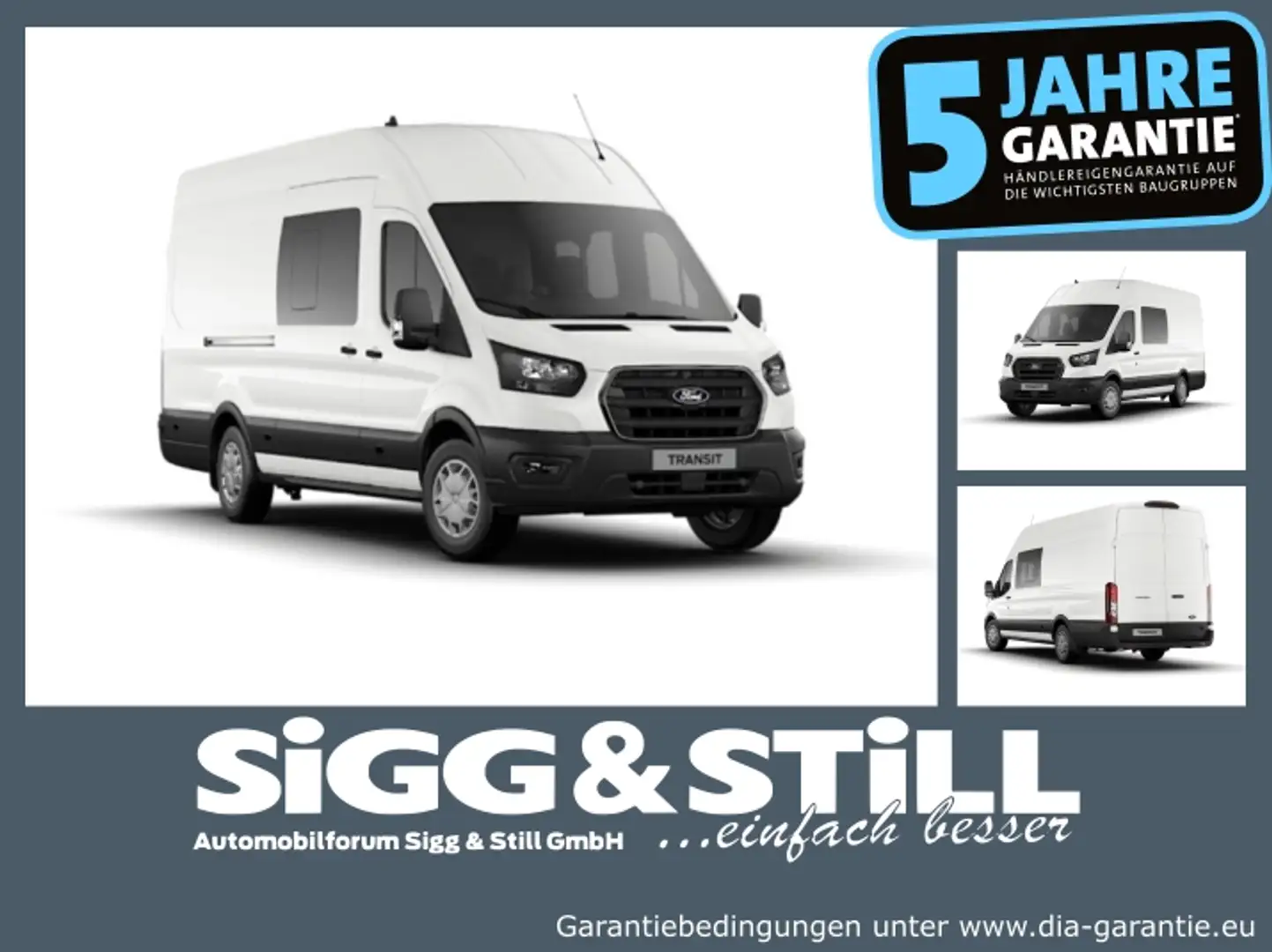 Ford Transit Kasten DoKa Trend 350 L4 *360°*ACC*NAVI*SY Wit - 1
