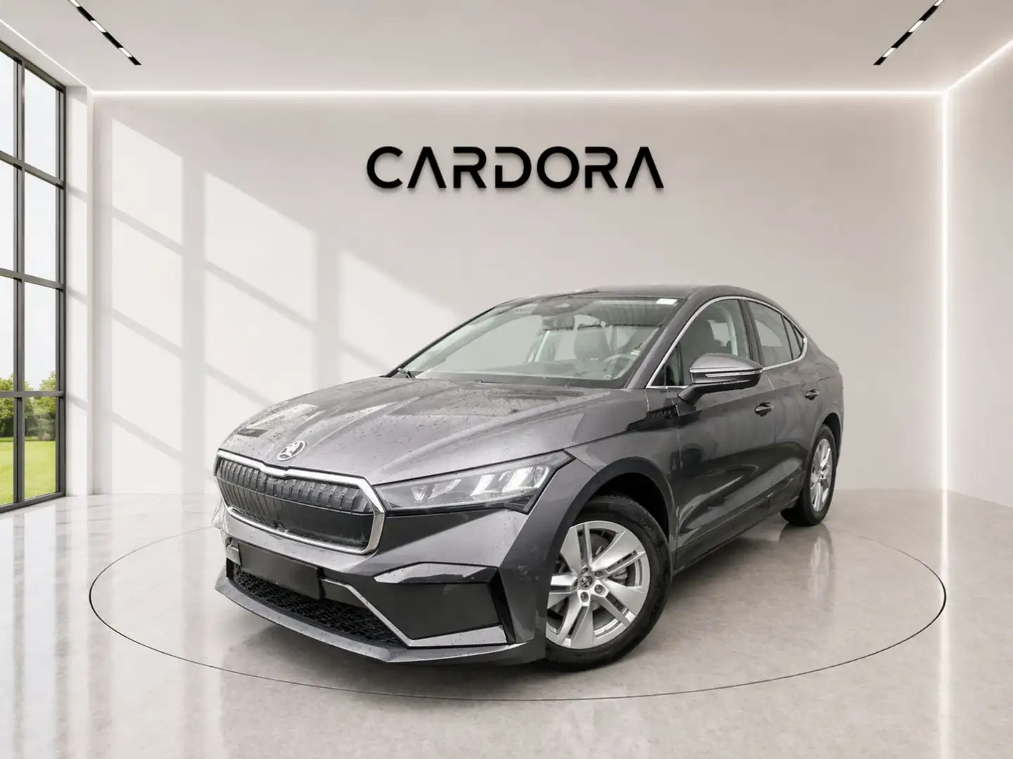 Skoda Enyaq Lounge*Wärmepumpe*SKY*LEDER*NAVI*RFK Grau - 1