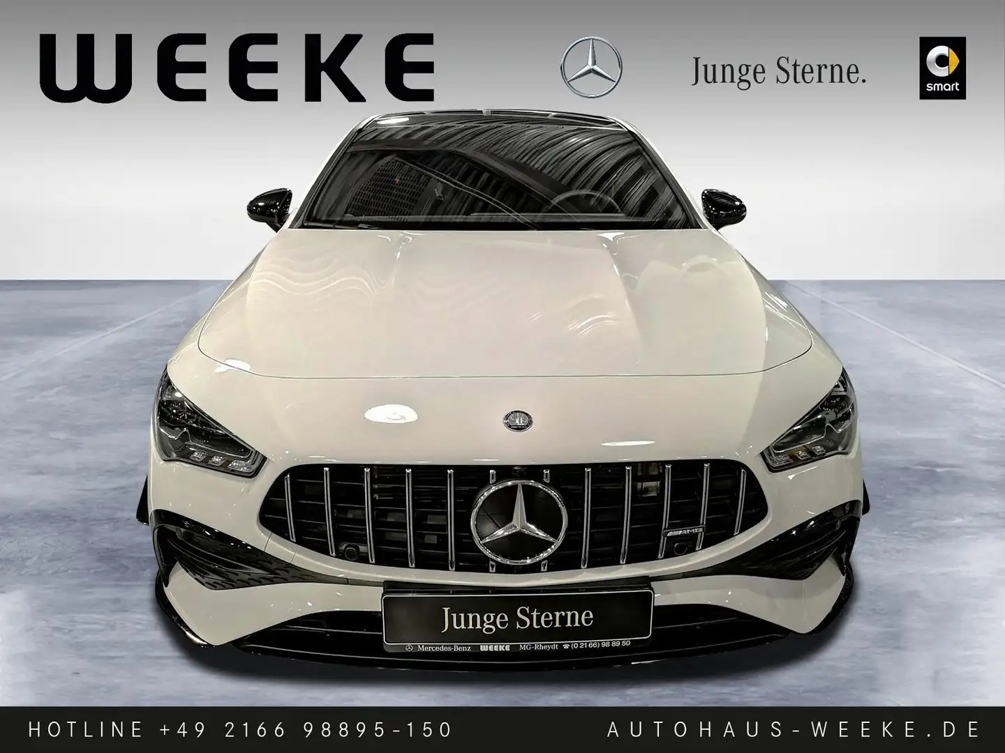 Mercedes-Benz CLA 35 AMG CLA 35 4M AMG Coupé+AERO+NIGHT+TWA+PANO-SD+MULTI Blanc - 2