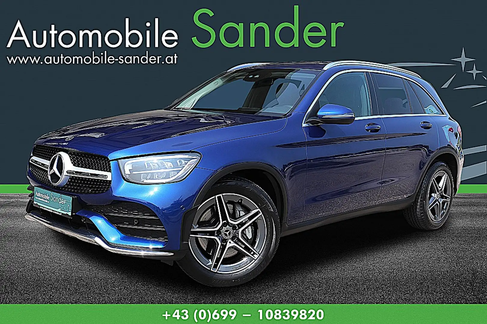 Mercedes-Benz GLC 200 d 4MATIC *AMG Sport/1.BESITZ* Blau - 1
