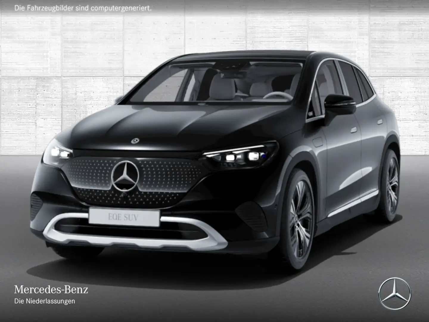 Mercedes-Benz EQE SUV EQE 300 AVANTG+PANO+360+BURMESTER+KEYLESS Schwarz - 2