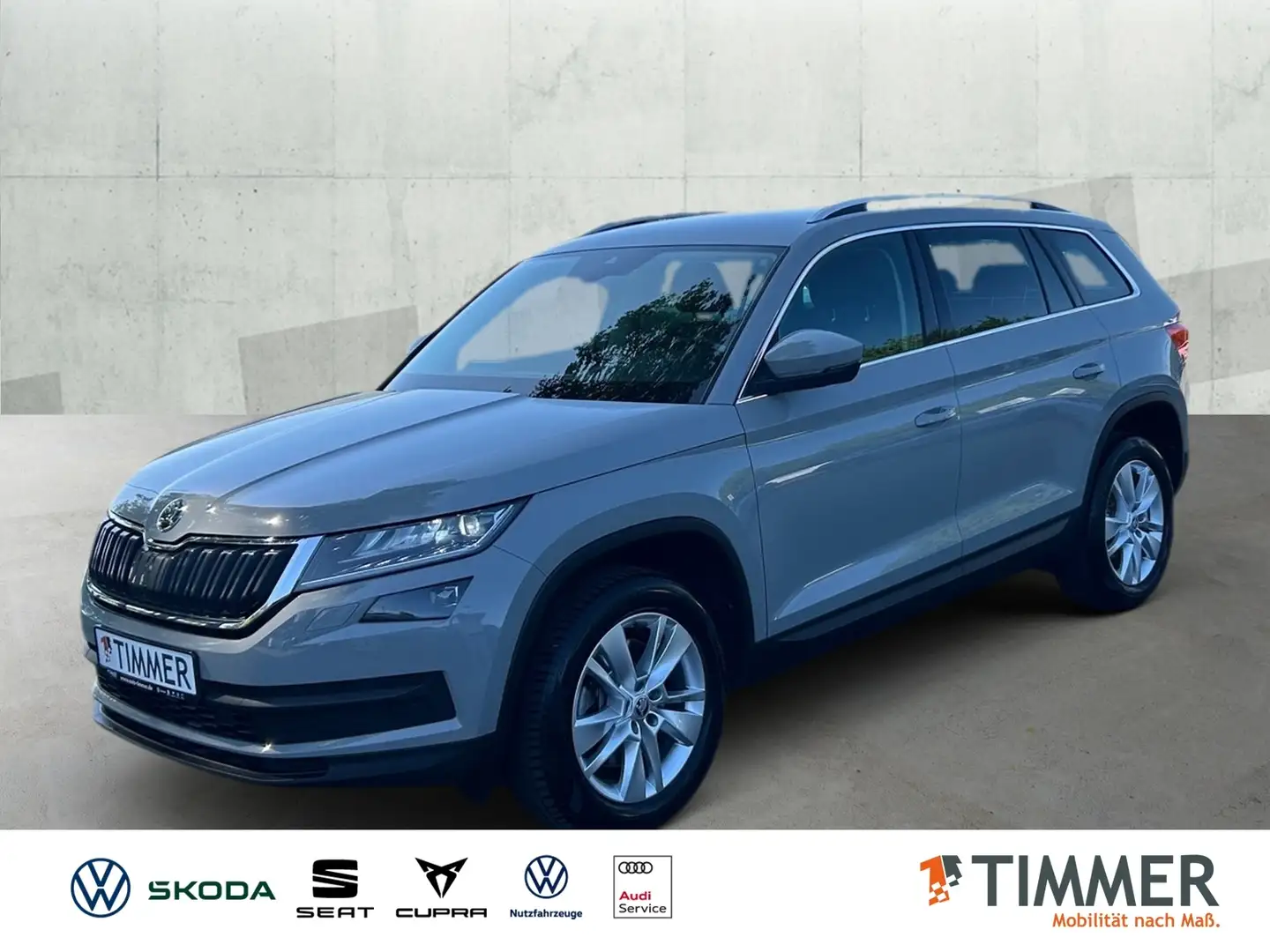 Skoda Kodiaq 2.0 TDI DSG 4x4 *AHK *CANTON *ACC *RKAM * Grijs - 1
