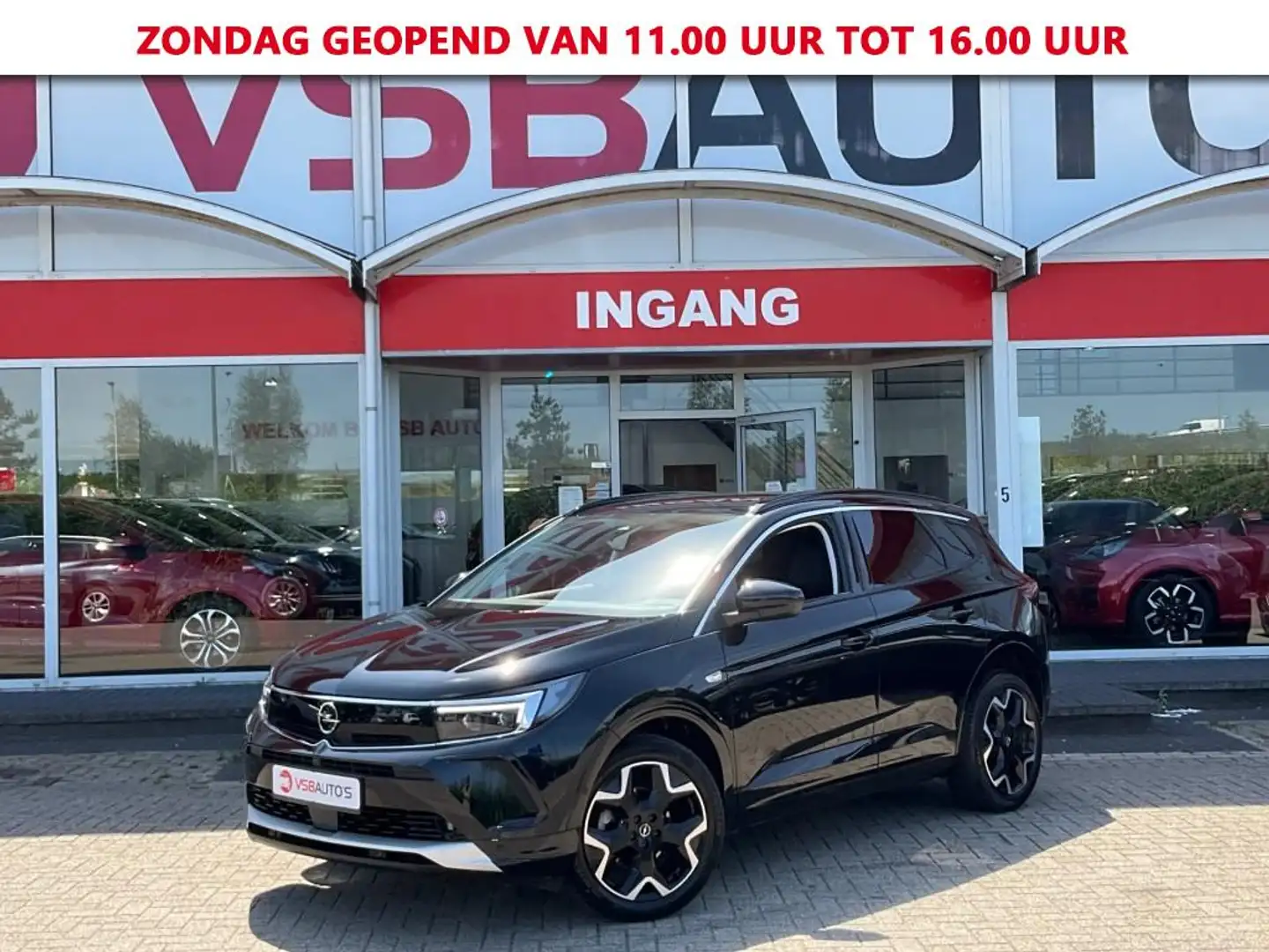 Opel Grandland 1.2 TURBO AUT. GS ULTIMATE NAVI CAMERA AIRCO LED Zwart - 1
