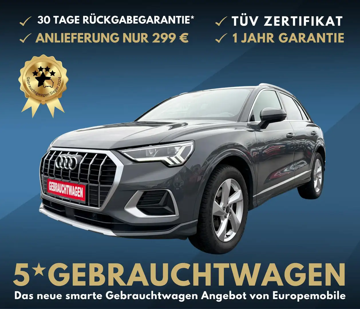 Audi Q3 advanced (D8) 35 TFSI S tronic MHEV, S-LINE, NA... Grau - 1