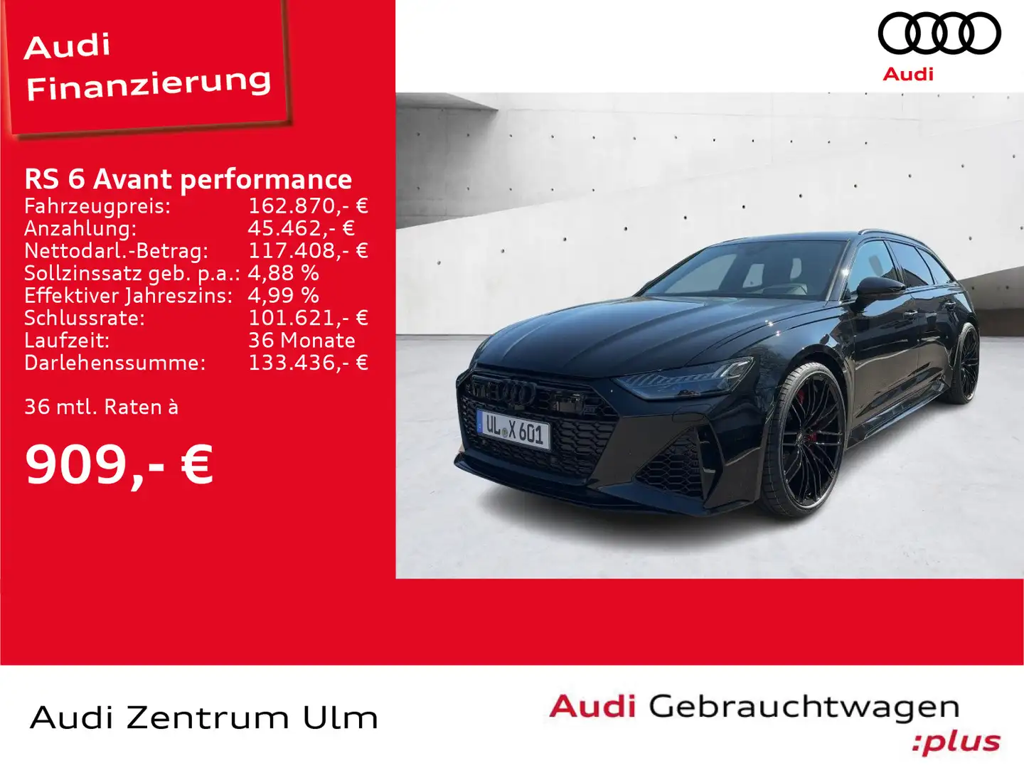 Audi RS6 ABT Power S & ABT HR 22" Noir - 1