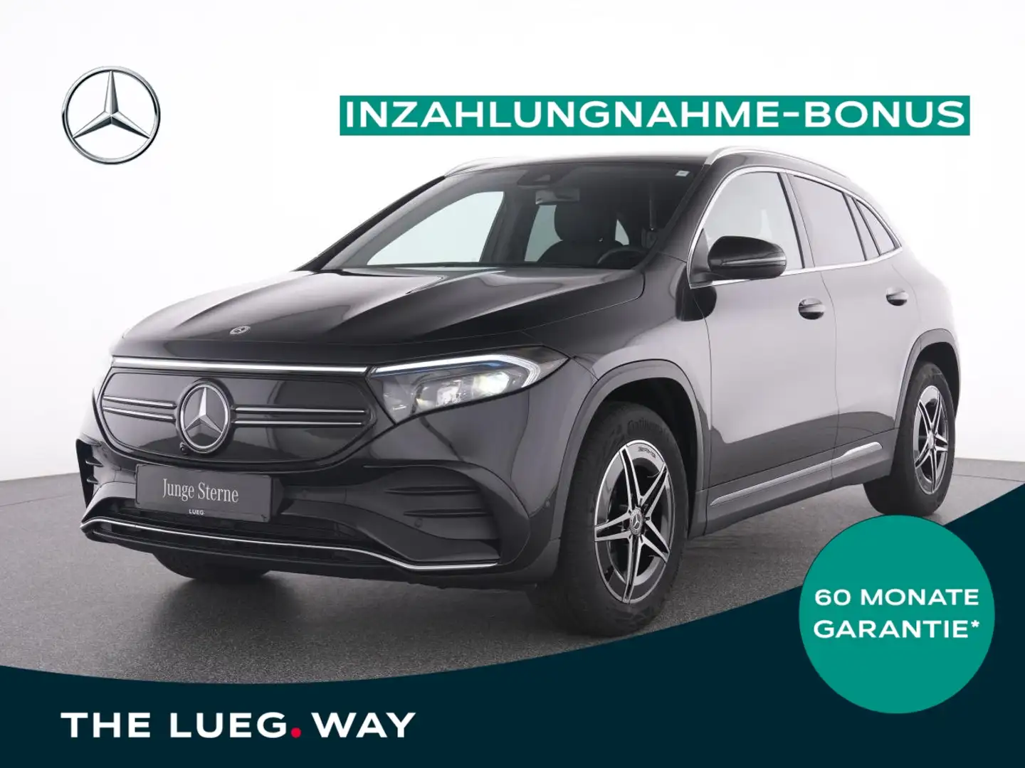 Mercedes-Benz EQA 300 4M AMG+NavPrem+LED-HP+EHeck+Totw+DAB+RFK Schwarz - 1
