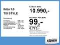 SEAT Ibiza 1.0 TSI STYLE SHZ+LM+PDC+Tempomat Grau - thumbnail 2